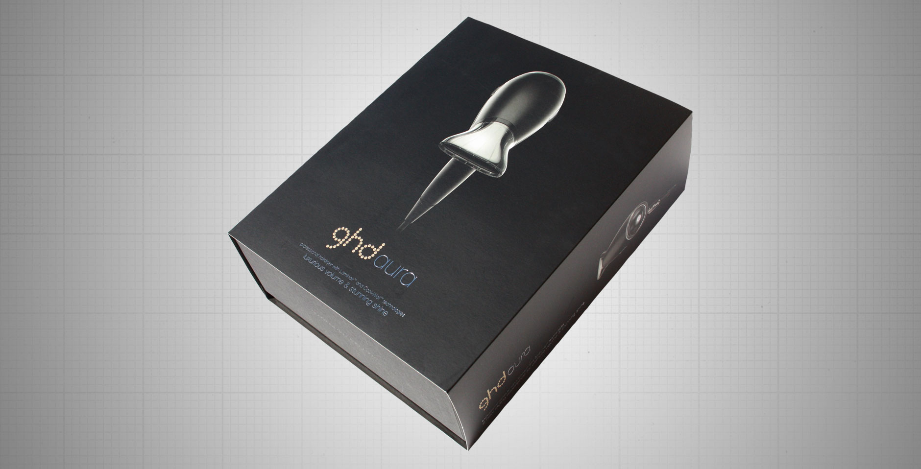GHD Aura Luxury Packaging