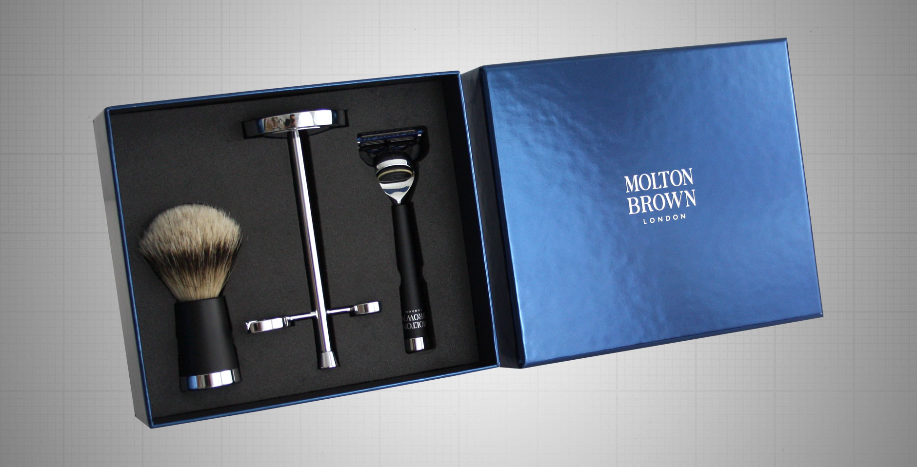 Molton Brown Shaving Set Box Packaging